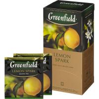 Чай Greenfield Lemon Spark черный фольгированный, 25пак/уп