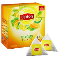 Чай Lipton Citrus черный пирамидки 20пак/пач
