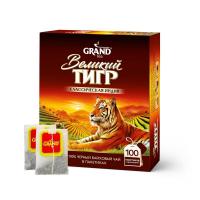 Чай Великий Тигр Отборный черный, 100 пакетиков