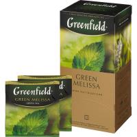 Чай зеленый Greenfield Green Melissa 25 пакетиков в упаковке