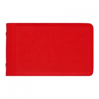 Визитница карманная на 32 визитки, красная, V010103