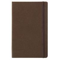 Записная книжка Arwey Baer, с ручкой 130х205,128л,коричневый,резинка,лин