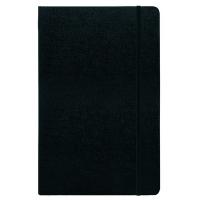 Записная книжка Arwey Baer, с ручкой 130х205,128л,черный,резинка,линейка