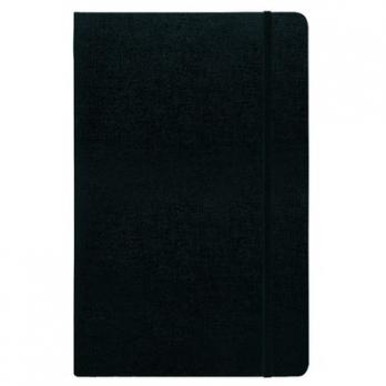 Записная книжка Arwey Baer, с ручкой 130х205,128л,черный,резинка,линейка