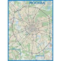 Настенная карта Авто карта Москвы, 1:30000