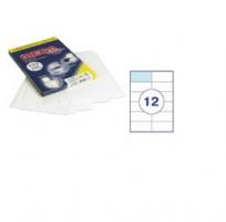 Этикетки MEGA Label 105*48мм, белые, 12шт. на листе A4, 100 листов