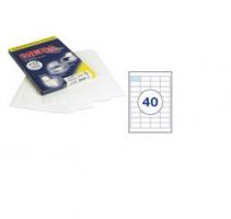 Этикетки MEGA Label 48,5*25,4мм, белые, 40шт. на листе A4, 100 листов