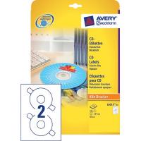 Этикетки для CD/DVD Avery Zweckform Z-L6015-25 (A4, 2 шт. на листе, D 117мм, 25 листов