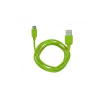 Кабель MicroUSB to USB Super Link Rainbow M Green, 1м