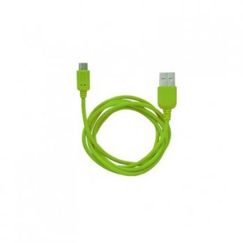 Кабель MicroUSB to USB Super Link Rainbow M Green, 1м