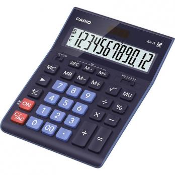 Калькулятор настольный Casio GR-12-BU 12 разрядов, цвет синий