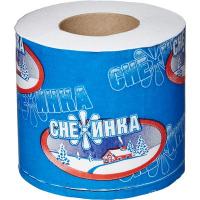 Бумага туалетная Снежинка вт., белая, 1 сл.,1 рул., 300л.,50 уп/кор