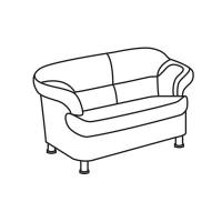 Мягкая мебель MN_AW_ ERest_BRYAN диван 2м PU429 т.коричн.(2PU)
