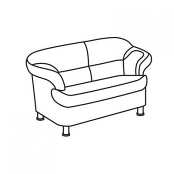 Мягкая мебель MN_AW_ ERest_BRYAN диван 2м PU500 черн(2PU)