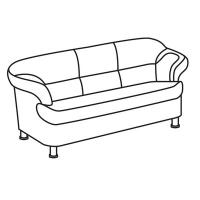 Мягкая мебель MN_AW_ ERest_BRYAN диван 3м PU429 т.коричн.(3PU)