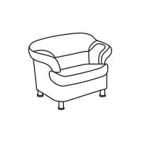 Мягкая мебель MN_AW_ ERest_BRYAN кресло PU429 т.коричн.(1PU)