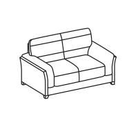 Мягкая мебель MN_AW_ ERest_NEWTON диван 2м PU119 св.беж+Walnut Brown(2PU)