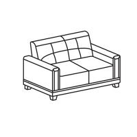 Мягкая мебель MN_AW_ ERest_VINCERE диван 2м PU500 черн+Walnut Brown(2PU)