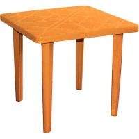 Стол обеденный MK_пластик. квадратн., 80х80см, желтый, ПП 400125ж