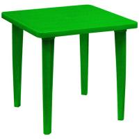 Стол обеденный MK_пластик. квадратн., 80х80см, зелёный, ПП 400125з
