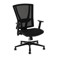 Кресло BN_Cm_EСhair-306 TTW net пласт.черн.,ткань черн/сетка черн