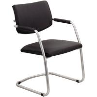 Кресло UN_Delta silver V14 к/з черный