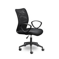 Кресло UP_EChair-315 PTW net, ткань черн/сетка черн., пластик