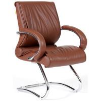 Кресло VT_Конференц CH 445 кожа коричневая (6063367)