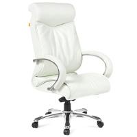 Кресло VT_Руководителя CH420, белая кожа (6054255)