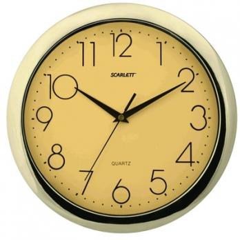 Часы Scarlett SC-45C золото, пластик, круглые
