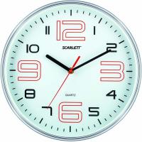 Часы Scarlett SC-55B хром, пластик, круглые