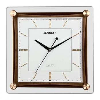 Часы настенные Scarlett SC-55GA, квадратные