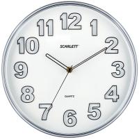 Часы настенные Scarlett SC-55K круг плав.ход пластик