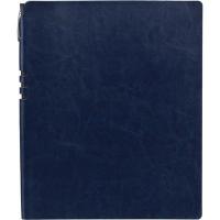 Бизнес-тетрадь Attache Light Book A4 96л,клетка,цв.срез, кожзам темно-синий