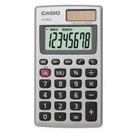 Калькулятор CASIO карман. HS-8VA 8 разряд., металлический корпус