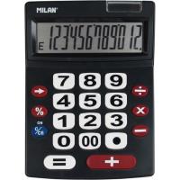 Калькулятор Milan настольный, 12-разряд, 2 батарейки ААА (151712BL)