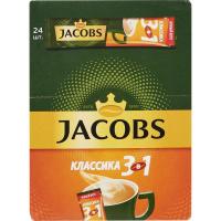 Кофе JACOBS растворимый 3 в 1 Классика 24штx12г
