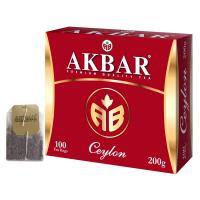 Чай Akbar черный, 100 пакx2гр/уп