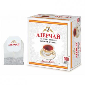 Чай Азерчай Букет черн. с бергамотом 100 пакx2гр/уп