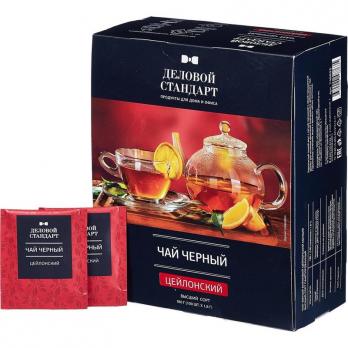 Чай Деловой стандарт черн. 100 пакx1,8гр/уп 80-79