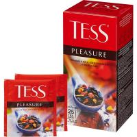 Чай ТЕSS Pleasure черный с фруктовыми добавками 1,5гx25пак