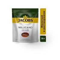 Кофе Jacobs Monarch Millicano растворимый с молотым 75г пакет