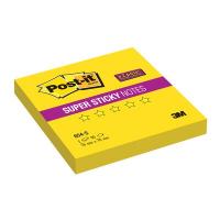 Бумага для заметок 3M Post-it 654-S Super Sticky (ярко-желтая, 76×76мм, 90 листов)
