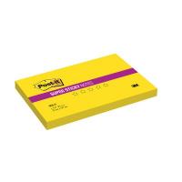 Бумага для заметок 3M Post-it 655-S Super Sticky (ярко-желтая, 76×127мм, 90 листов)