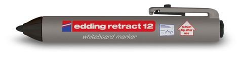 Маркер для досок Edding E-12 Retract, черный, 1,5-3 мм