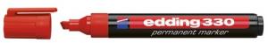Маркер перманентный EDDING E-330/2 красный 1-5мм скошенный наконеч.