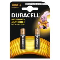 Батарейки Duracell AAA/286/LR03, 1.5В, алкалиновые, 2 шт. в блистере