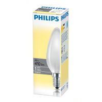 Лампа накаливания Philips, свеча матовая, 40Вт, цоколь E14