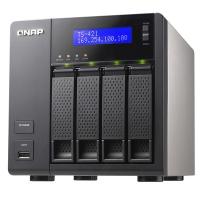 Система хранения данных QNAP TS-420 (1,6 ГГц/512Мб/принт/FTP/ip-8) на 4HDD