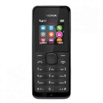 Телефон мобильный Nokia 105 (1,4/FM) Black